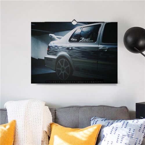 ChromeCars® Wandkalender "Fast and Furious VW Jetta" 2025 (DIN A2)