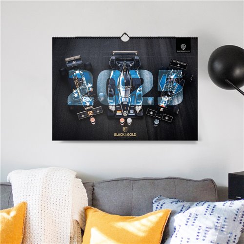 ChromeCars® Wandkalender "BLACK&GOLD - LOTUS Collection" 2025 (DIN A2)