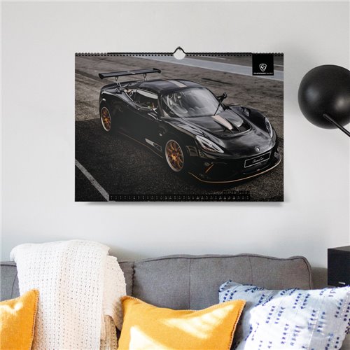 ChromeCars® Wandkalender "BLACK&GOLD - LOTUS Collection" 2025 (DIN A2)