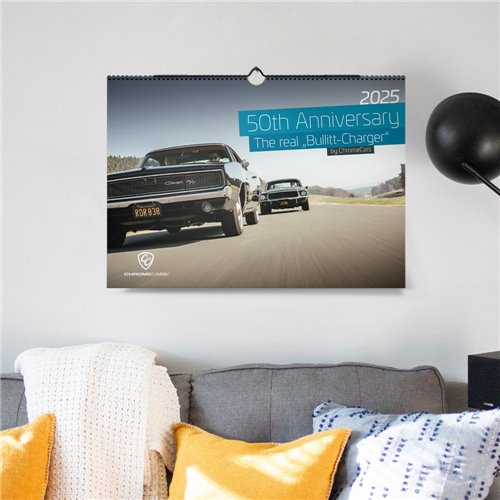 copy of ChromeCars® Wall Calendar  "The Real Bullitt Charger" 2023 (DIN A2)
