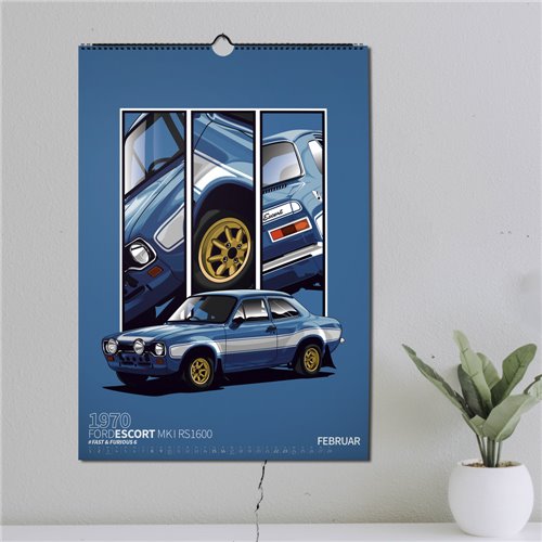 ChromeCars® Wandkalender - MOVIE STARS 2025 (DIN A2)