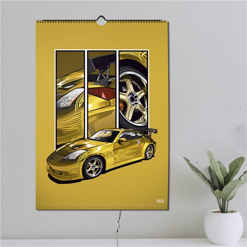 copy of ChromeCars® Wandkalender - MOVIE STARS 2024 (DIN A2)