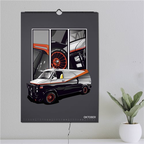 ChromeCars® Wandkalender - MOVIE STARS 2025 (DIN A2)