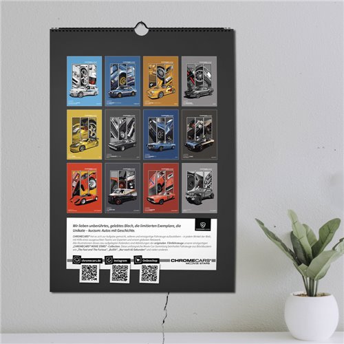 ChromeCars® Wandkalender - MOVIE STARS 2025 (DIN A2)