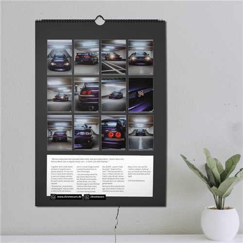 ChromeCars® Wandkalender - Nissan Skyline R33 GT-R V-spec MNPI - 2025 (DIN A2)